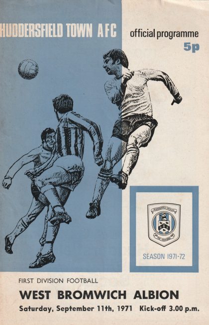 Huddersfield Town v West Bromwich Albion 11-Sep-1971