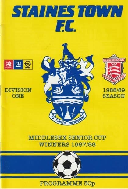 Staines Town v Worthing 08-Oct-1988