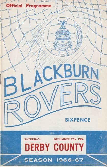 Blackburn Rovers v Derby County 17-Dec-1966