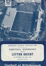 Sheffield Wednesday v Leyton Orient 04-May-1963