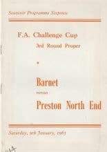 Barnet v Preston North End 09-Jan-1965