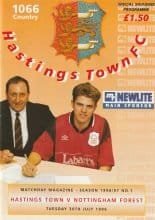 Hastings Town v Nottingham Forest 30-Jul-1996