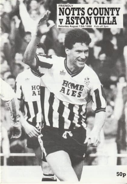 Notts County v Aston Villa 13-Aug-1988