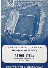 Sheffield Wednesday v Aston Villa 03-Mar-1962
