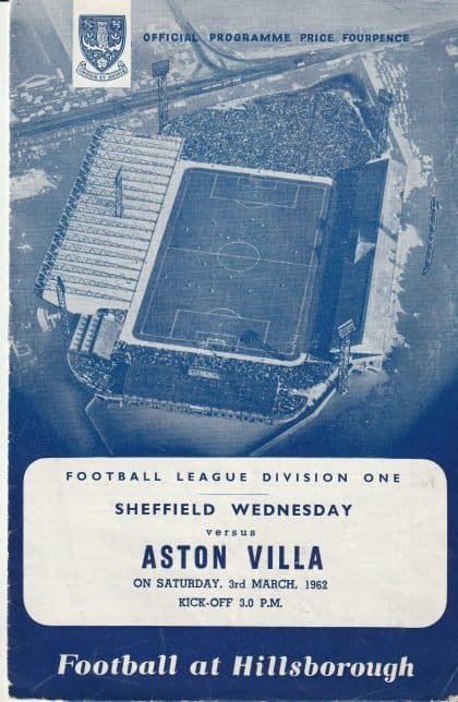 Sheffield Wednesday v Aston Villa 03-Mar-1962