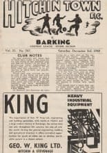 Hitchin Town v Barking 03-Dec-1949