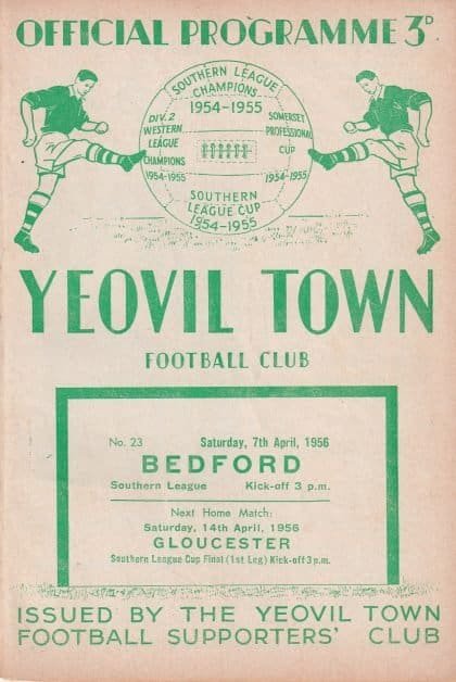 Yeovil Town v Bedford Town  07-Apr-1956