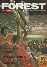 Nottingham Forest v Dynamo Berlin 05-Mar-1980