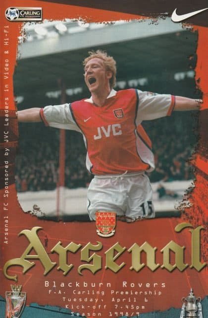 Arsenal v Blackburn Rovers 06-Apr-1999