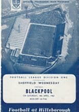 Sheffield Wednesday v Blackpool 14-Apr-1962
