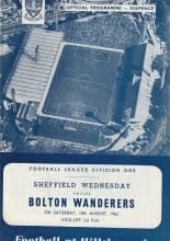 Sheffield Wednesday v Bolton Wanderers 18-Aug-1962