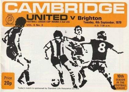 Cambridge United v Brighton & Hove Albion 04-Sep-1979