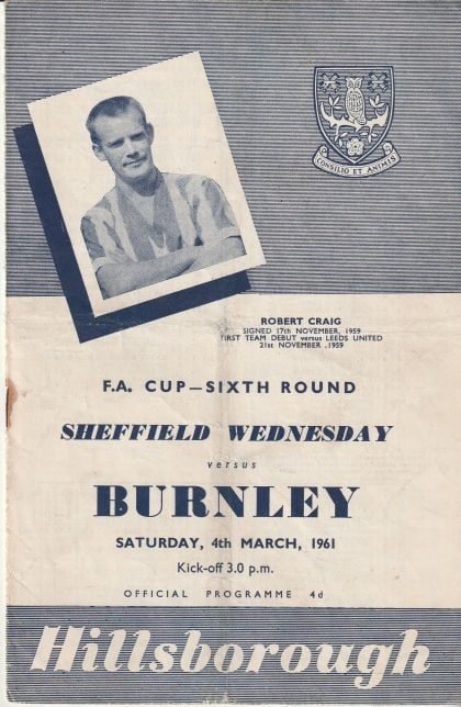 Sheffield Wednesday v Burnley 04-Mar-1961
