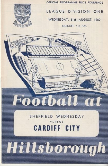 Sheffield Wednesday v Cardiff City 31-Aug-1960