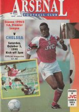 Arsenal v Chelsea 03-Oct-1992