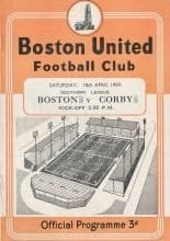 Boston United v Corby Town 08-Apr-1959