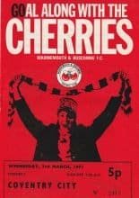 Bournemouth & Boscombe Athletic  v Coventry City 03-Mar-1971