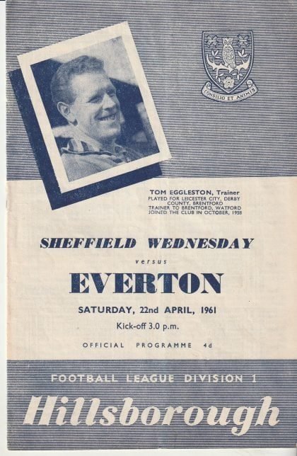 Sheffield Wednesday v Everton 22-Apr-1961
