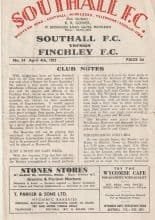Southall v Finchley 04-Apr-1953