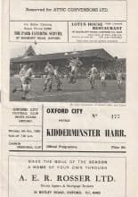 Oxford City v Kidderminster Harriers 06-Oct-1969