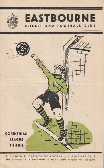 Eastbourne v Kingstonian 18-Apr-1949