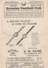 Bromley v Kingstonian 02-May-1960