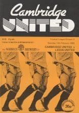 Cambridge United v Leeds United 12-Feb-1983
