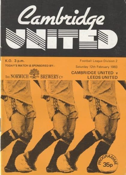 Cambridge United v Leeds United 12-Feb-1983