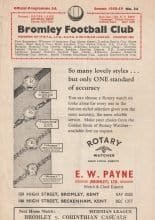 Bromley v Romford 07-Mar-1959