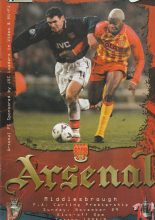 Arsenal v Middlesbrough 29-Nov-1998