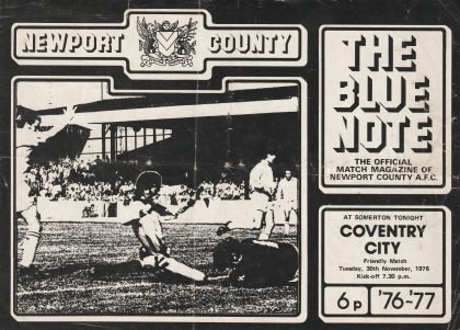 Newport County v Coventry City 30-Nov-1976