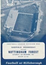 Sheffield Wednesday v Nottingham Forest 02-Dec-1961