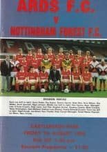 Ards v Nottingham Forest 07-Aug-1992