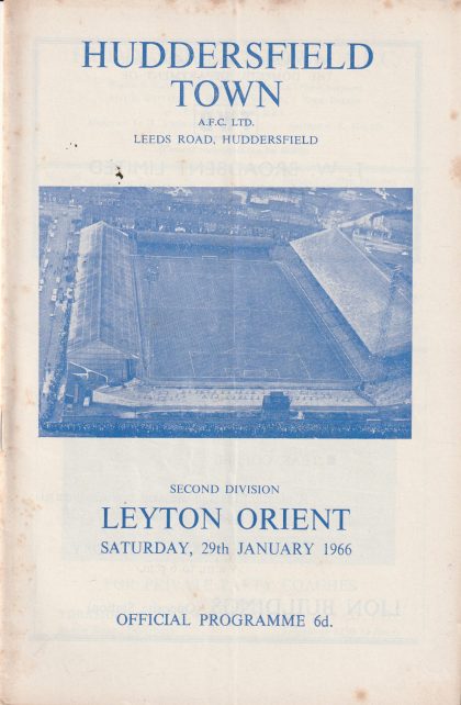 Huddersfield Town v Leyton Orient 29-Jan-1966