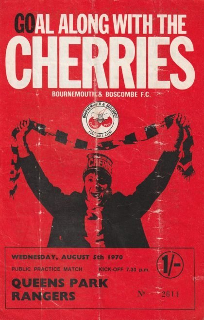 Bournemouth & Boscombe Athletic v Queens Park Rangers 05-Aug-1970