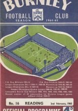Burnley v Reading 02-Feb-1965