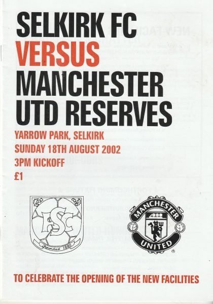 Selkirk v Manchester United Reserves 18-Aug-2002