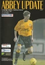 Cambridge United v Southend United 26-Dec-2003