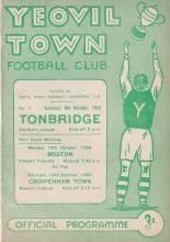Yeovil Town v Tonbridge   08-Oct-1955