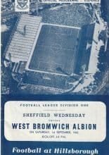 Sheffield Wednesday v West Bromwich Albion 01-Sep-1962