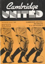 Cambridge United v Weymouth  08-Jan-1983