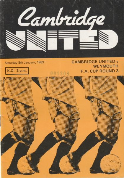 Cambridge United v Weymouth  08-Jan-1983