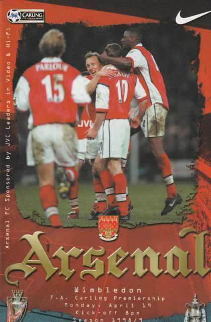 Arsenal v Wimbledon 19-Apr-1999