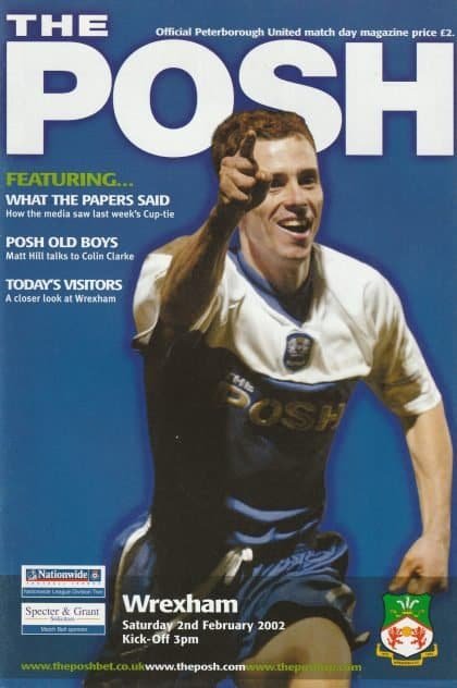 Peterborough United v Wrexham 02-Feb-2002