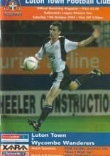 Luton Town v Wycombe Wanderers 11-Oct-2003