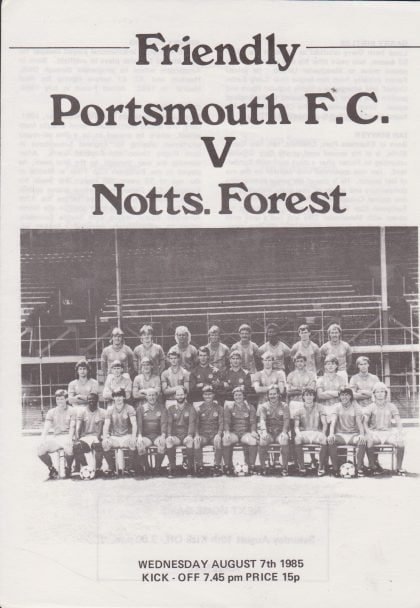 Portsmouth v Nottingham Forest 07-Aug-1985