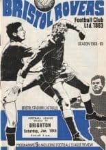 Bristol Rovers v Brighton & Hove Albion 18-Jan-1969