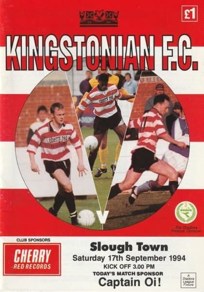 Kingstonian v Slough Town 17-Sep-1994