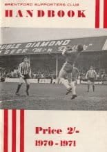 Brentford Supporters Club Handbook 1970-71