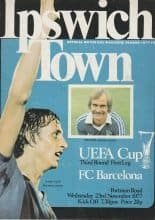 Ipswich Town v Barcelona 23-Nov-1977